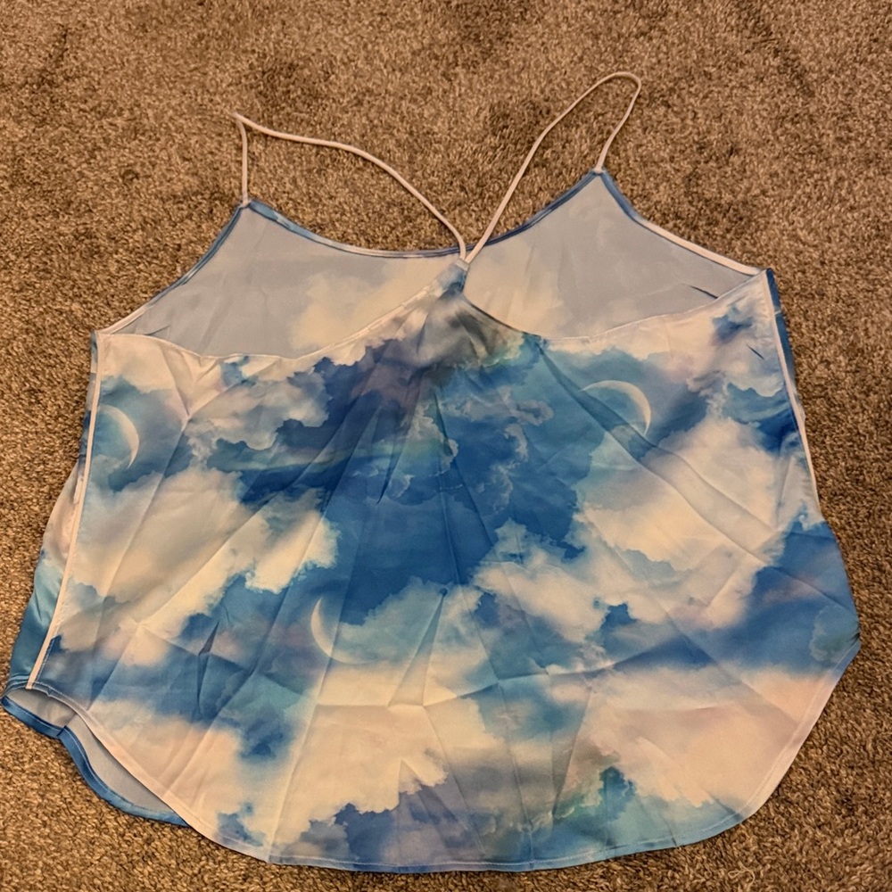 Victoria's Secret  Blue Sky Satin Pajamas - Picture 7 of 7
